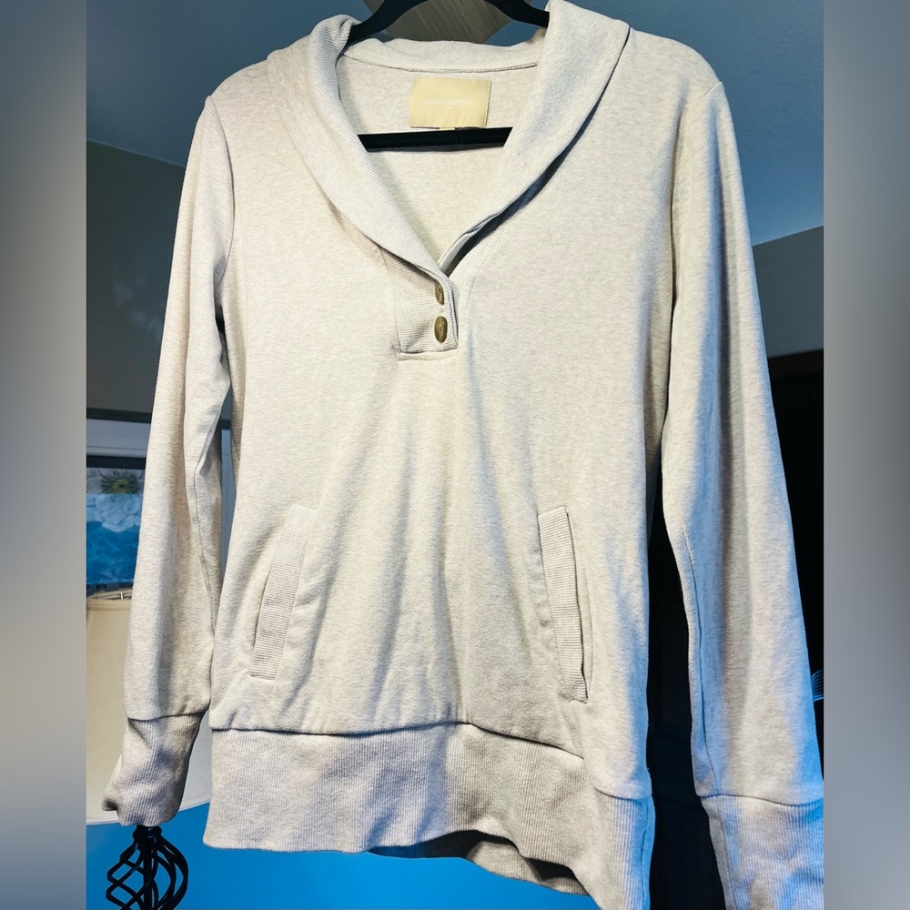 Banana Republic Cotton/Polyester Sweatshirt-style Top